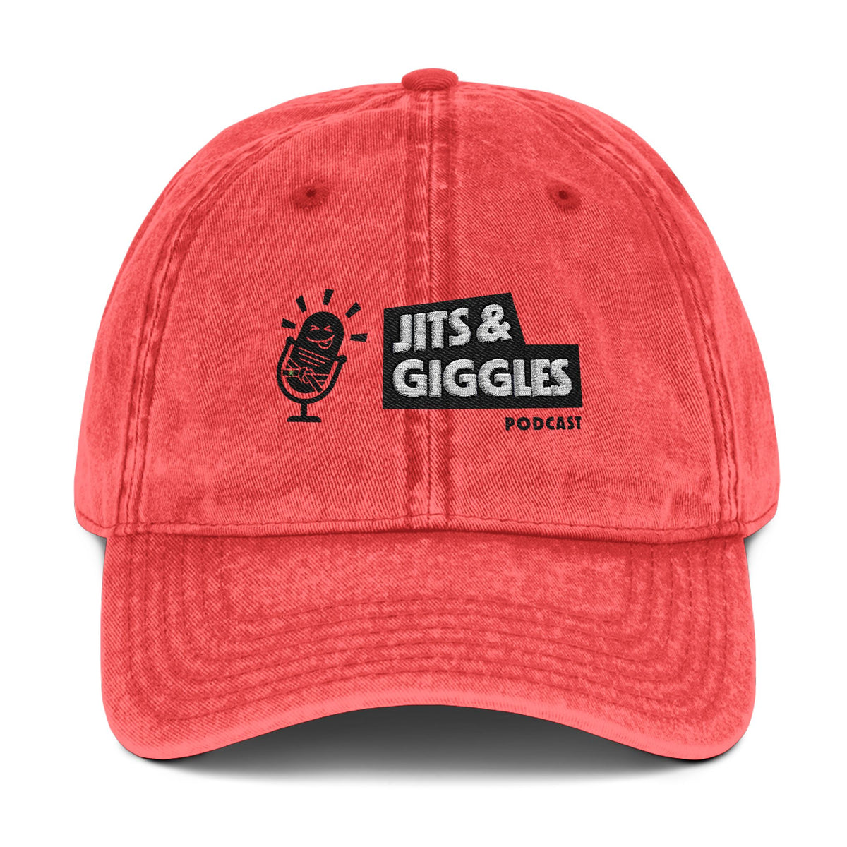 Vintage Embroidered Cap - Jits & Giggles Podcast Hat