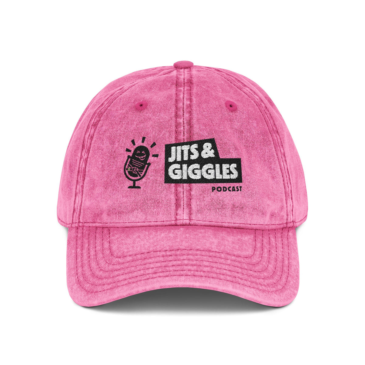 Vintage Embroidered Cap - Jits & Giggles Podcast Hat