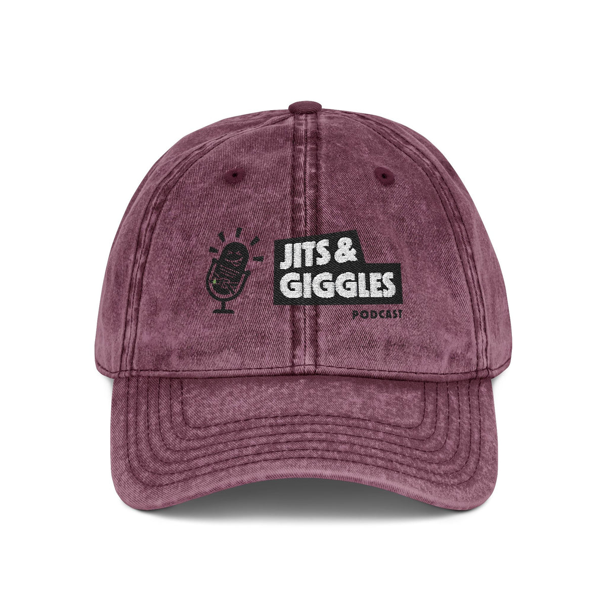 Vintage Embroidered Cap - Jits & Giggles Podcast Hat