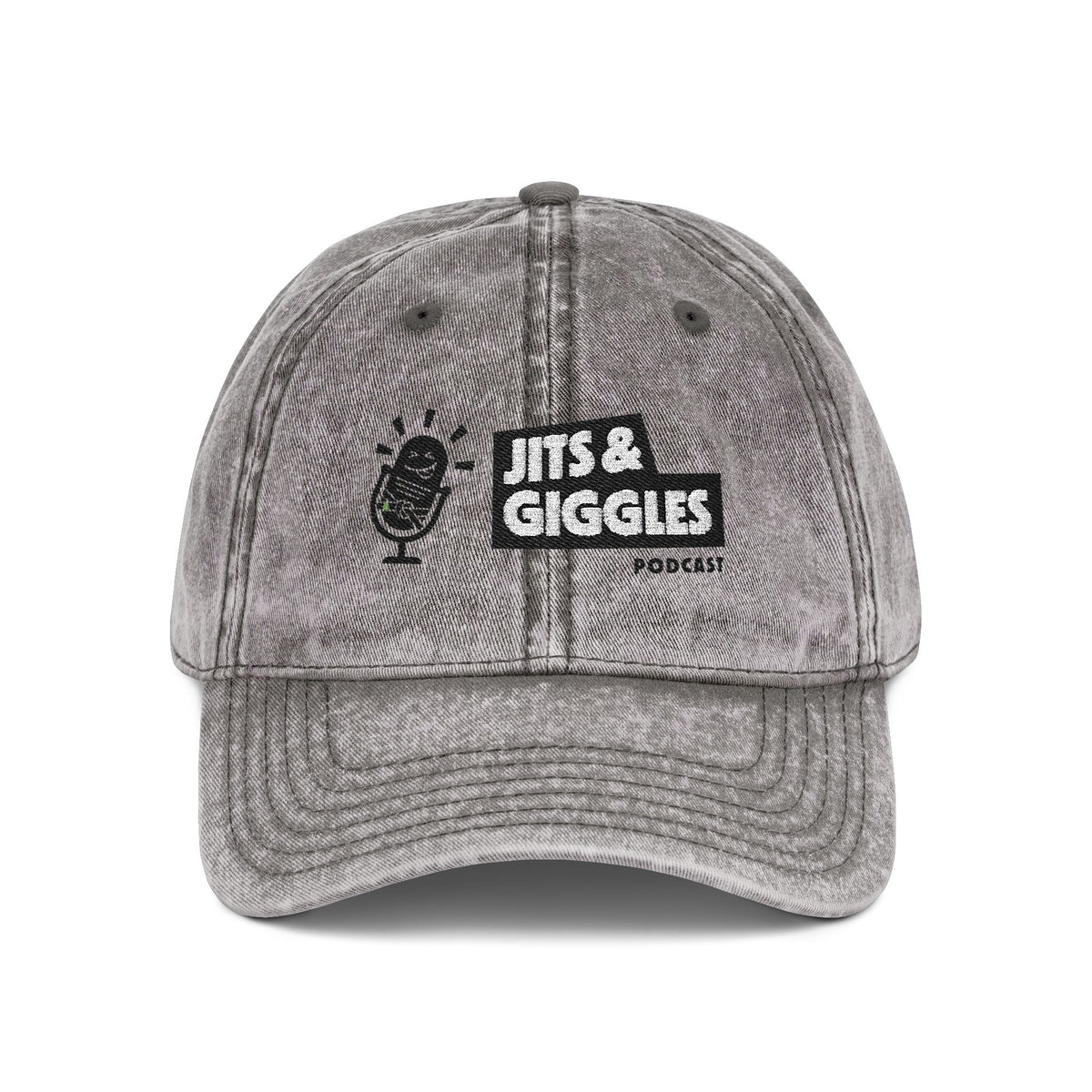 Vintage Embroidered Cap - Jits & Giggles Podcast Hat