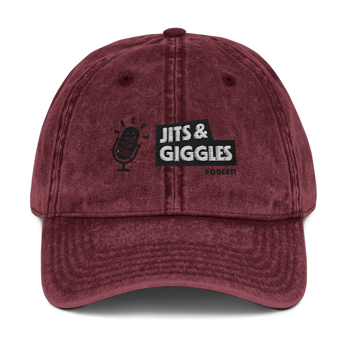 Vintage Embroidered Cap - Jits & Giggles Podcast Hat