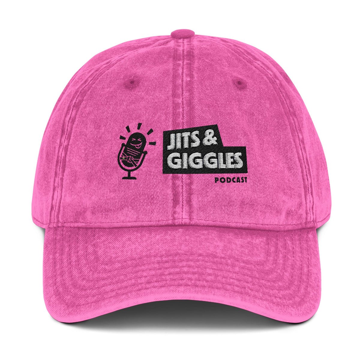 Vintage Embroidered Cap - Jits & Giggles Podcast Hat